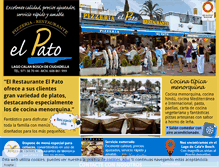 Tablet Screenshot of elpato-restaurant.com
